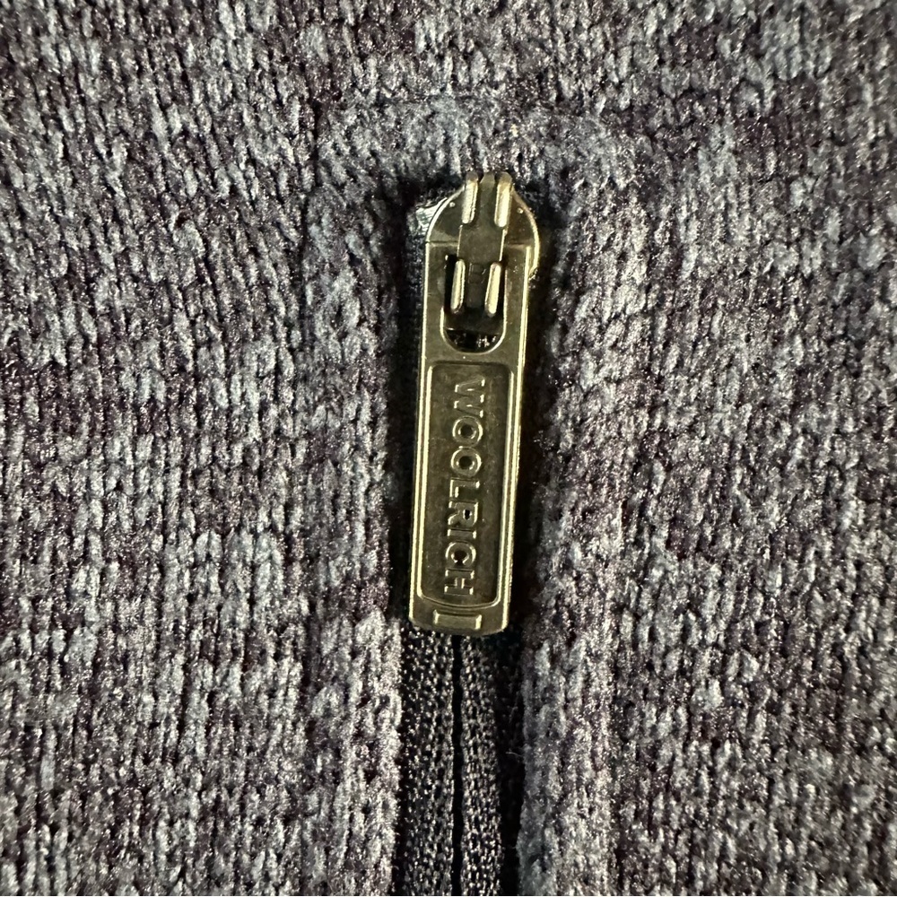 Woolrich Sz XXL Navy 1/4 Zip - Picture 2 of 7